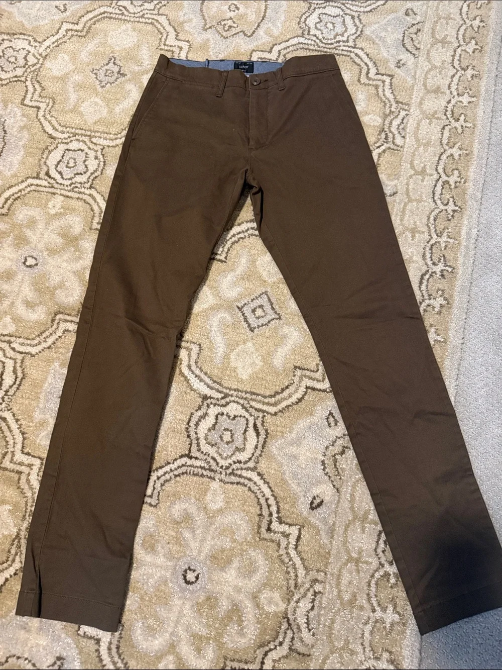 J. Crew 484 Slim Fit Stretch Chino Men's Woodland Brown Size 28/32